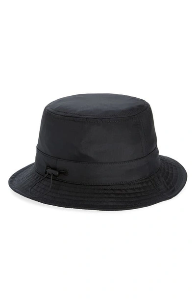 Shop Moncler Genius X Frgmt Logo Bucket Hat In Black
