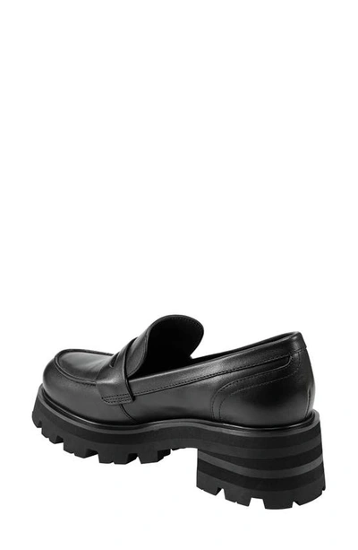 Marc Fisher Ltd Latika Platform Loafer In Black/ Black