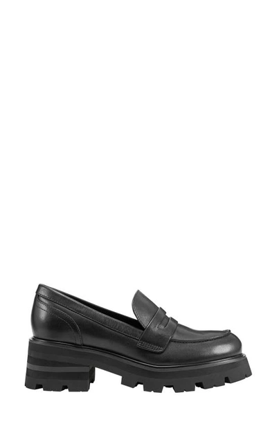 Marc Fisher Ltd Latika Platform Loafer In Black/ Black