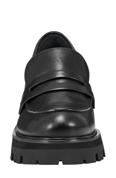 Marc Fisher Ltd Latika Platform Loafer In Black/ Black