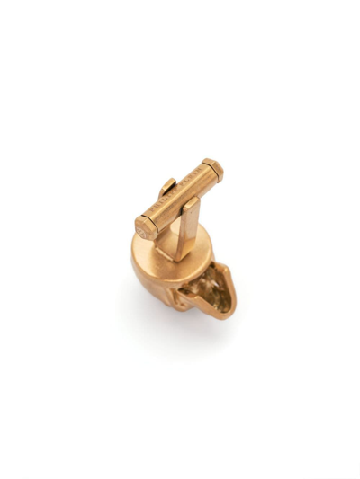 Philipp Plein 3d-skull Cufflinks In Gold
