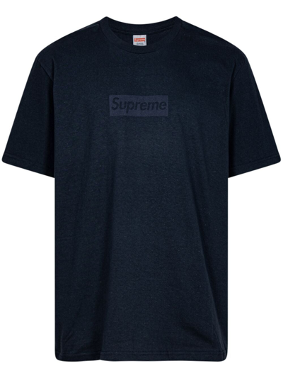 Shop Supreme Tonal Box Logo T-shirt In Blue