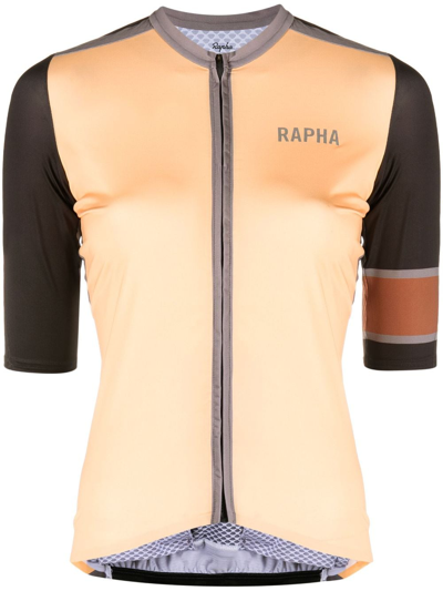 Shop Rapha Pro Team Logo-print Cycling Jersey In Yellow