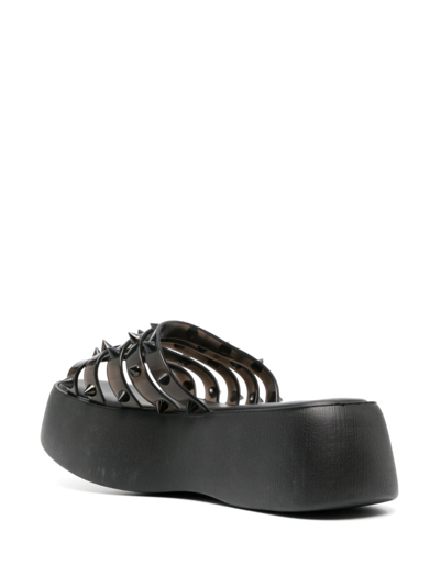 Shop Jean Paul Gaultier Studded 60mm Sandals In Black