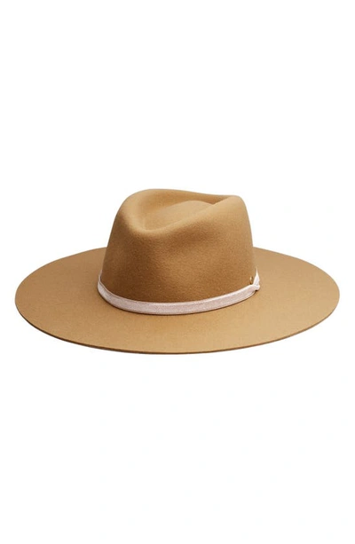 Shop Rag & Bone Florence Wool Fedora Hat In Camel