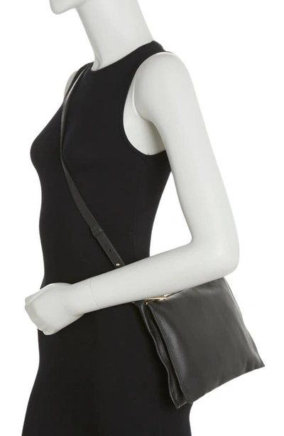 Shop Vince Camuto Kokel Leather Crossbody Bag In Black