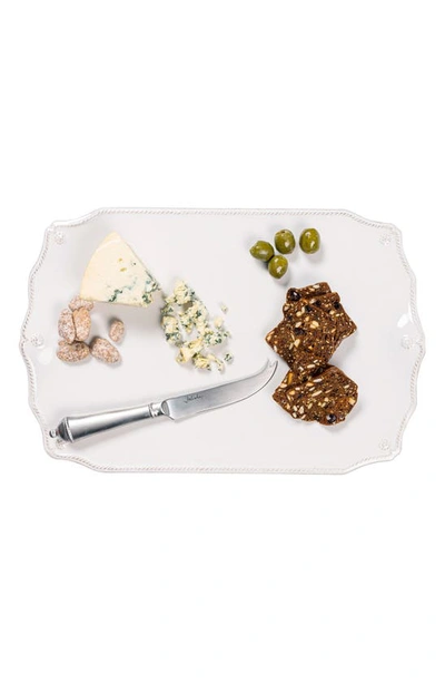 Juliska Berry And Thread Serving Board & Knife In Whitewash