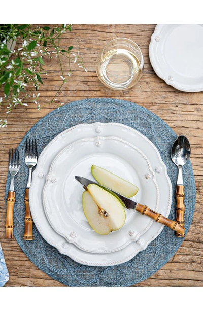 Juliska Berry & Thread Whitewash 16 Piece Dinnerware Set, Service For 4 In Whitewash