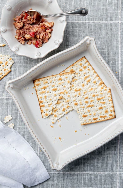 Juliska Berry & Thread Matzoh Plate - Whitewash In Whitewash