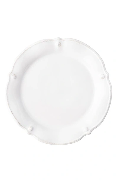 Juliska Berry And Thread Whitewash Flared Dessert Salad Plate In Whitewash