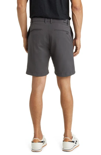 7 For All Mankind Mens Grey Travel Regular-fit Stretch-jersey Shorts In Delancy