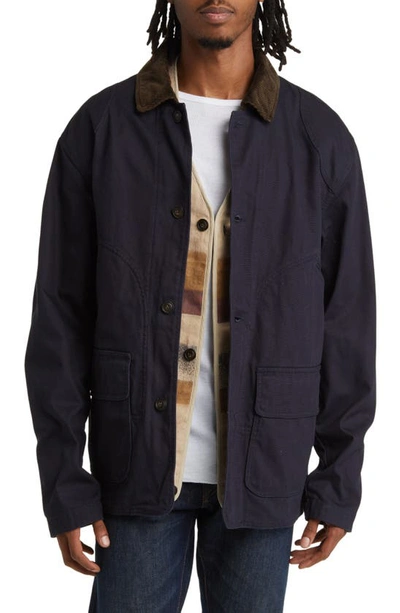 Shop One Of These Days X Woolrich 3-in-1 Jacket In Navy/ Brown