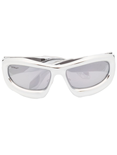 Shop Off-white Katoka Sunglasses In Silver