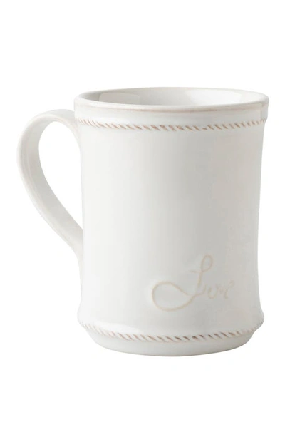 Shop Juliska Cupfull Of Love Ceramic Mug In White