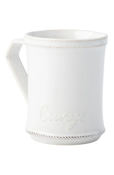 Shop Juliska Berry & Thread Ceramic Mug In White