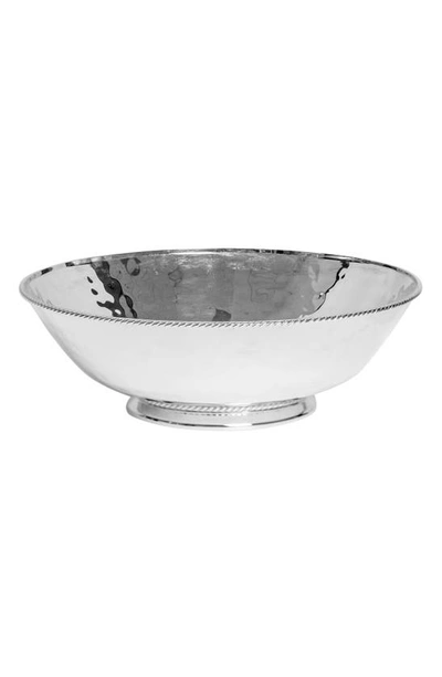 Shop Juliska Graham Stainless Steel Serving Bowl In Silver