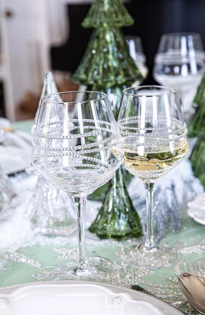 Shop Juliska Chloe Stemmed White Wine Glass In Clear