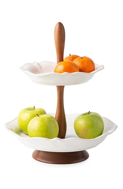 Juliska Berry & Thread Tiered Stand - Whitewash In White