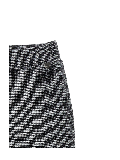 Shop Monnalisa Houndstooth Trousers In Cream + Black