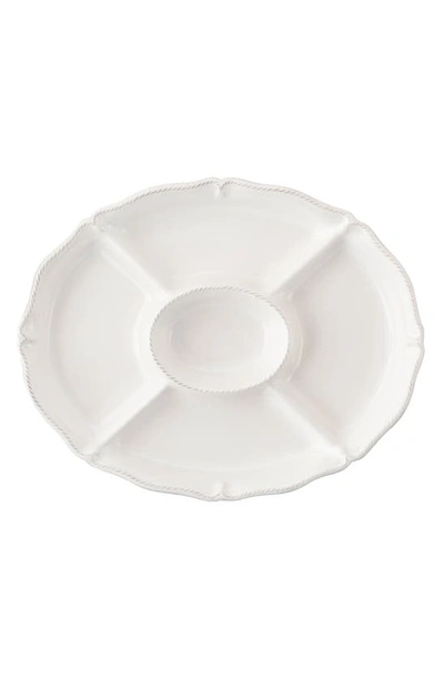 Juliska 'berry And Thread' Ceramic Crudité Platter In Whitewash