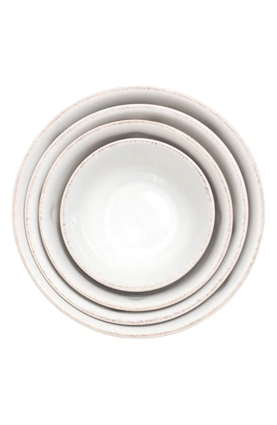 Juliska Berry & Thread Nesting Prep Bowl Set/4 - Whitewash In Whitewash