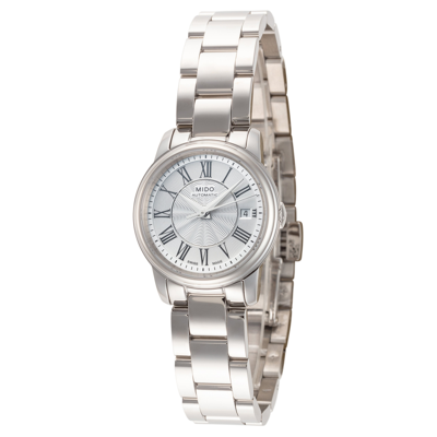 Shop Mido Women's Baroncelli Iii 25mm Automatic Watch In Silver