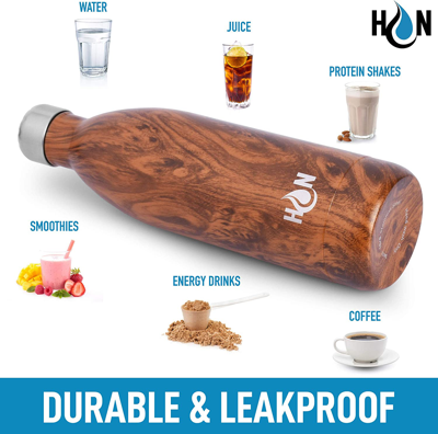 Zulay Kitchen Double Wall Insulated Water Bottle 34oz In Multi