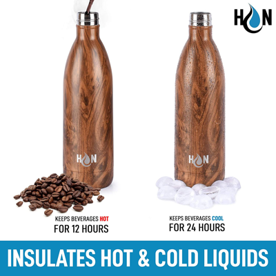 Zulay Kitchen Double Wall Insulated Water Bottle 34oz In Multi