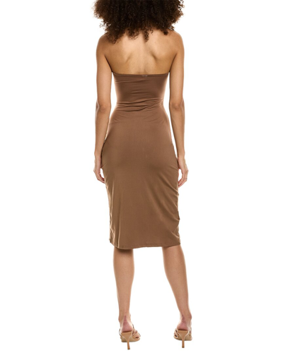 Shop Avantlook Cutout Mini Dress In Brown