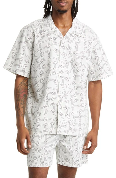 Shop Renowned Hoop Dreams Button-up Shirt In White
