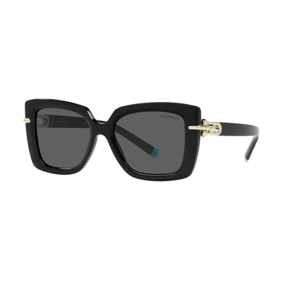 Shop Tiffany & Co Tf 4199 8001s4 53mm Womens Butterfly Sunglasses In Black
