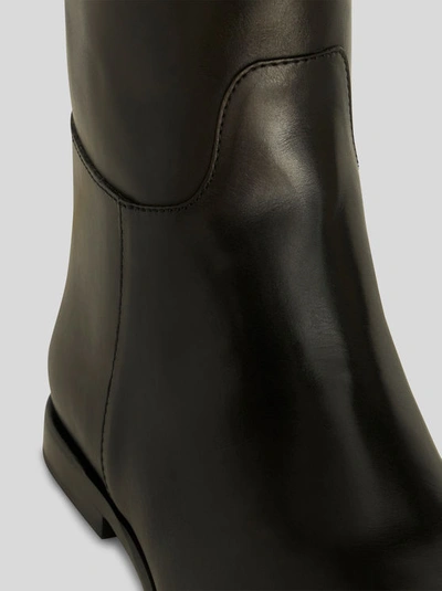 Shop Etro Leather Riding Boots In Black