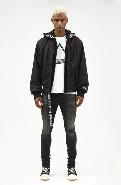 Hvman Strat Belted Super Skinny Jeans In Shale