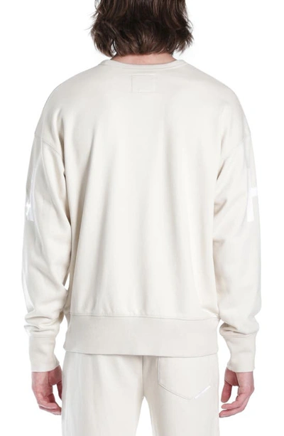 Shop Hvman Logo Crewneck Sweatshirt In Cream