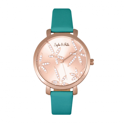 Shop Sophie And Freda Key West Rose Gold Dial Ladies Watch Sf4308 In Gold / Gold Tone / Rose / Rose Gold / Rose Gold Tone / Teal