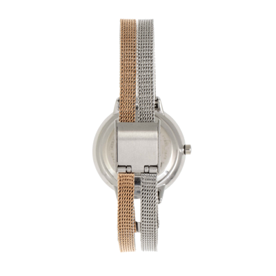 Shop Sophie And Freda Sedona Quartz Silver Dial Ladies Watch Sf5302 In Two Tone  / Gold Tone / Rose / Silver