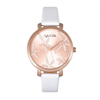 Shop Sophie And Freda Key West Rose Gold Dial Ladies Watch Sf4307 In Gold / Gold Tone / Rose / Rose Gold / Rose Gold Tone / White