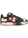 DOLCE & GABBANA FLORAL EMBROIDERY SOCK BOOTIES,CT0159AD11611474252