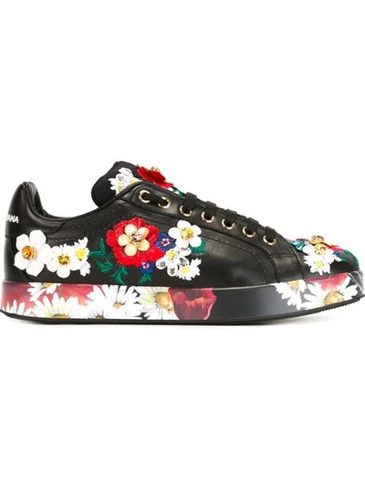 Dolce & Gabbana Floral Embroidery Sock Booties