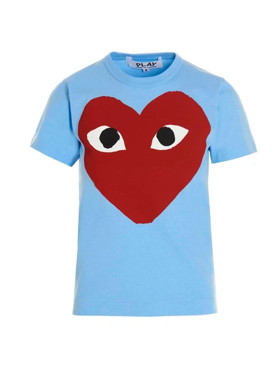 Play Heart T-shirt In Light Blue