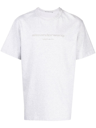 Shop Alexander Wang T-shirt In Grey