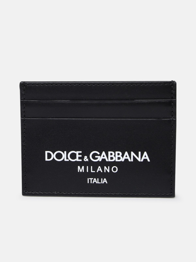 Shop Dolce & Gabbana Black Leather Card Holder