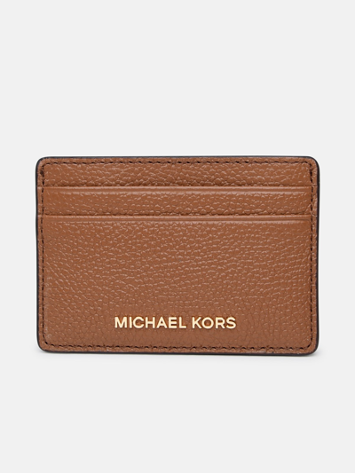 Shop Michael Michael Kors Brown Leather Card Holder