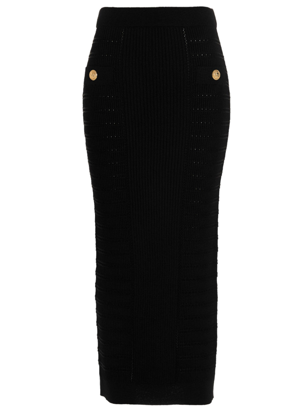 Balmain high-waisted pencil skirt - Black