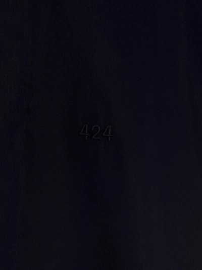 Shop 424 Logo Embroidery Lyocell Shirt