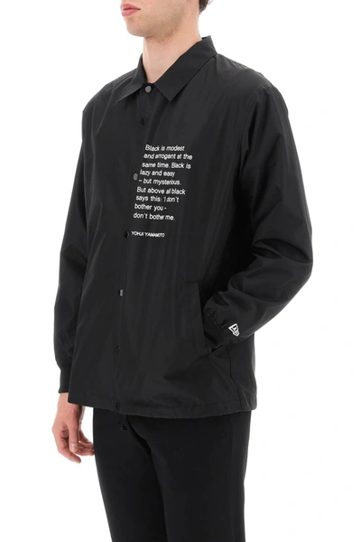 Shop Yohji Yamamoto Nylon Shirt Jacket New Era