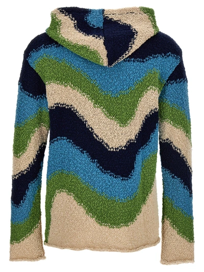 Shop Marni Patterned Hooded Sweater Sweater, Cardigans Multicolor