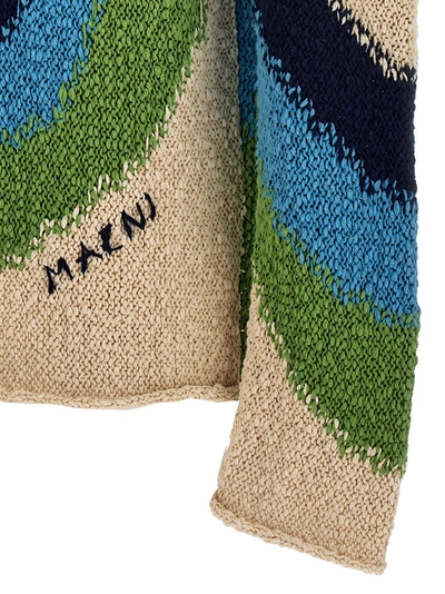 Shop Marni Patterned Hooded Sweater Sweater, Cardigans Multicolor