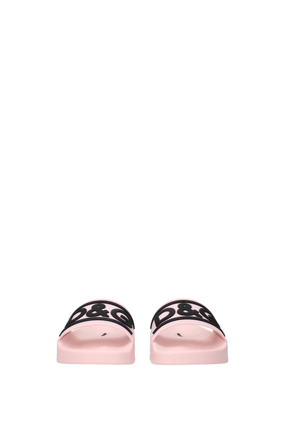 Shop Dolce & Gabbana Slippers And Clogs Rubber Pink