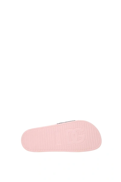 Shop Dolce & Gabbana Slippers And Clogs Rubber Pink
